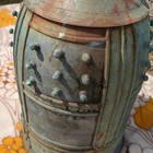Antique Japanese Bronze Temple Bell Hansho Twin Dragon Heads Bonsho Brass Japan