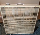 Vintage Galaxy By Lasko 22    Box Fan 2 Speed Metal Square Frame Nice Clean Tested