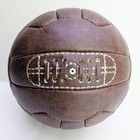 1954 World Cup Retro Soccer Ball Size 5 Brown Hand Stitched Fusion Leather