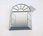 Vintage Tiffany Leaded Glass Mirrored Display Shelf Altar Box Wall Mounted 11x7