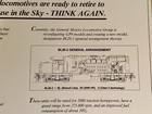 Nos 1990 Emd Electro Motive Gm General Motors Locomotives Bn Bl-20 Data Card