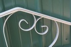 Vintage Aluminum Scroll Metal Decorative Stair Hand Rail