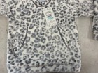 Member s Mark Soft Cuddly Plush Snow Leopard Pullover Hoodie Kids  choose Size 