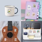 55pcs Quilting Stickers Sewing Machine Theme Waterproof Vinyl For 