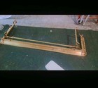 Vintage Victorian Brass Fire Place Fender