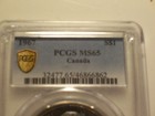 Canada  1967 Elizabeth Ii Dollar Pcgs Ms 65  6 767 496 Mintage 