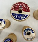Vintage Coats   Clarks Wooden Thread Spools Lot Of 12 O n t  Sewing Decor