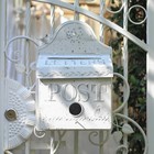 Wedding Mailbox Card Box Wall Mounted Vintage Metal Letter Box Wall Decoration