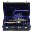 1960s King Tempo 602 Cornet Brass Silver-plated W original Case Trumpet Horn Usa
