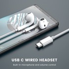 Moswag Usb C Headphones In Ear Wired Headphones With Microphone For Samsung S   