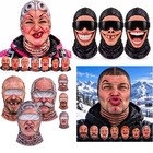 Funny Realistic Face Ski Mask old F cker Man Winter Face Mask 3d Novelty Old Man