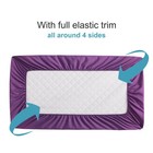 Ntbay 2 Pack Waterproof Crib Mattress Protector  Quilted 28x52 Toddler Fitted