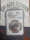 2024 British Lion american Eagle 1oz Reverse Proof 70 Signed By M Jennings Es115