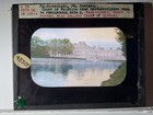 Court Of Fountain  Fontainebleau Chateau  France  Magic Lantern Glass Slide