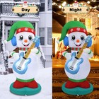Hzgdejtg 6ft Christmas Inflatable Outdoor Decorations  Snowman Playing White 