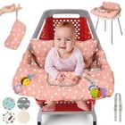 Baby Shopping Cart Cover   High Chair Seat Protector - Soft Cotton Padded Buggy