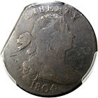 1804 Draped Bust Large Cent Pcgs Mint Error 20  Clip   Rare Key Date   Unique 