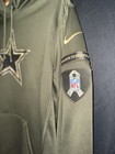 New  Nike Dallas Cowboys Therma-fit Salute To Service Hoodie Green Men   s Size L