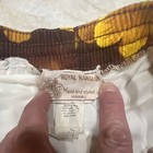 Vintage 70s Floral Swimsuit Trunks Royal Hawaiian Print Sz L  Bright Retro Surf