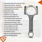 5 7   I-beam 5140 Connecting Rods For Sbc Chevy 350 Bushed Floating Set Of 8