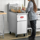Liquid Propane 40 Lb  Commercial Restaurant Stainless Steel Floor Deep Fry Fryer