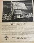Chesapeake And Ohio Lines Picture Magazine Ad Train Vtg Railroad Decor