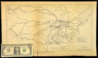 Antique Railroad Map Proposed Consolidated Rr Merger Plan Ripley Rare Original