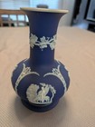 Rare Wedgewood Dark Blue Jasperware Vase 1960s