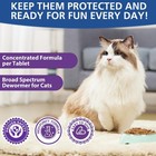 Cats   Kittens Broad-spectrum Dewormer  50 Tablets  For Tapeworms  Hookworms   R