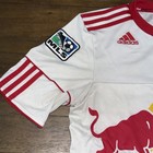 Rare New York Red Bulls Home Jersey Soccer Badges Icon Mls Size Small Game Worn