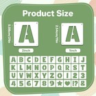 80pcs Letter Stencils Alphabet And Number Stencil For 1inch 2inch  White