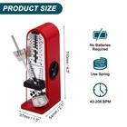 Mini Mechanical Metronome Professional For Piano Guitar red