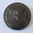 Confederate Civil War Coat Size Button C s a Csa W Shank