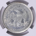 1866 San Francisco Mint Seated Liberty Half Dollar  motto 