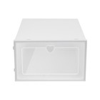 20pcs Stackable Shoe Storage Box Durable Plastic Sneaker Display Case Organizer