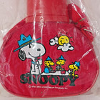 Snoopy Red Plastic Canteen Bottle With Strap In Carrying Case