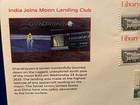 Ghandi Stamp On Space Cover   India Joins Moon Landing Club Aug 2023