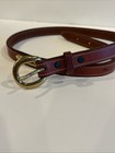 Edgewood Nameplate Belt- Brown Bridle Leather  Size 28    Equestrian Adjustable