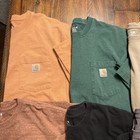 Lot Of 8 Carhartt Men s Xl Short Sleeve Pocket T Shirts Colors Vary 1 Long Sl  2