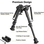 Cvlife 6 - 9  Hunting Rifle Bipod Adjustable Spring Return W  Picatinny Adapter