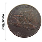 1856 Flying Eagle Small Cent Very Good Vg Coin United States Of America