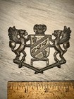 Beautiful Vintage Crest Coat Of Arms Medieval Crest Griffins Crown Shield