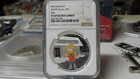 2019 The Simpsons Bart Simpson The Simpsons  1 1oz  9999 Silver Coin Ngc Pr Pf69