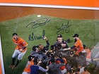 Houston Astros Signed 2017 World Series Champions 16x20 Photo Frame Triple Coa    