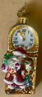Rare 2008 Radko Grandfather Clock Santa 1013529 Christmas Ornaments W logo Box