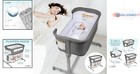 3 In 1 Portable Crib Fabric  33  Bedside Sleeper  Adjustable  Travel-friendly