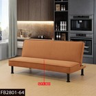 Convertible Sleeper Futon Sofa Bed Small Euro Lounger Daybed Couch  Flannel