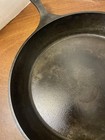 Vintage Lodge 14sk Large Diameter 15  Cast Iron 2 Handle Skillet Usa Seasoned