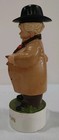 Southern Gentleman Bourbon Decanter  Vintage 1973 Cigar  Pocket Watch Chain  Hat