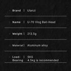 Ulanzi U-70 Metal Ball Head Pan Tilt Dual Cold Shoe Tripod Head